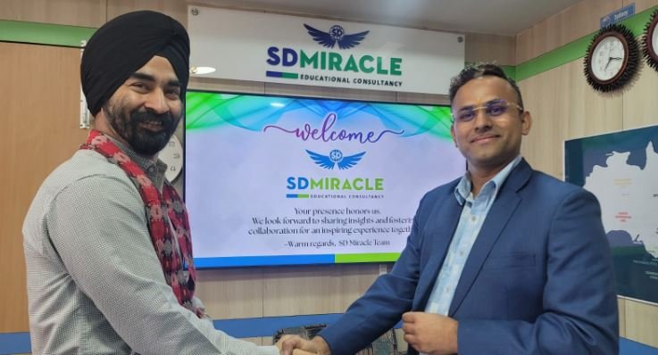 सेन्ट लरेन्स का अन्तर्राष्ट्रिय रिकटमेन्ट संयोजकले भ्रमण गरे SD Miracleको मुख्य कार्यालय